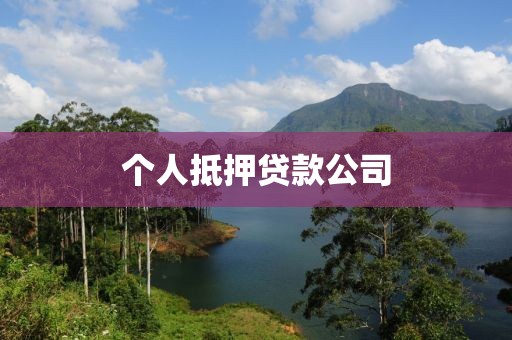个人抵押贷款公司