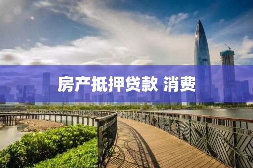 房产抵押贷款 消费