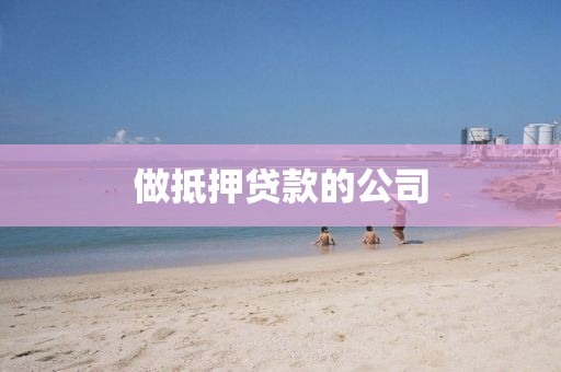做抵押贷款的公司