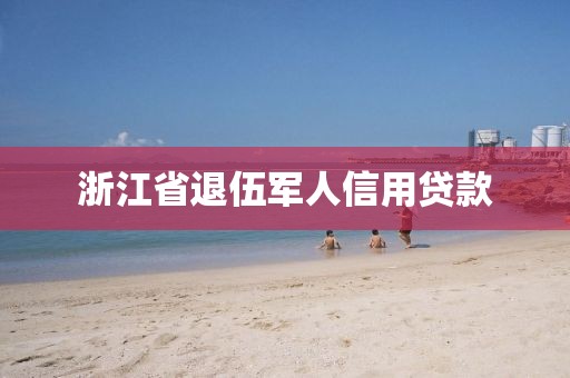 浙江省退伍军人信用贷款