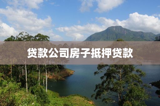 贷款公司房子抵押贷款