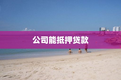 公司能抵押贷款