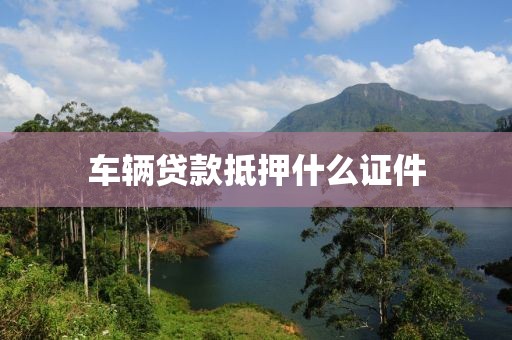 车辆贷款抵押什么证件