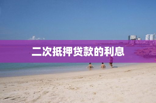 二次抵押贷款的利息