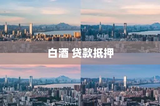 白酒 贷款抵押