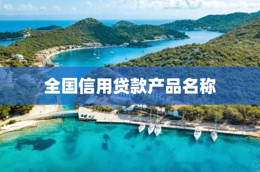 全国信用贷款产品名称