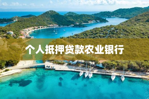 个人抵押贷款农业银行