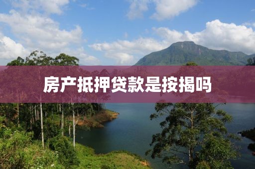 房产抵押贷款是按揭吗