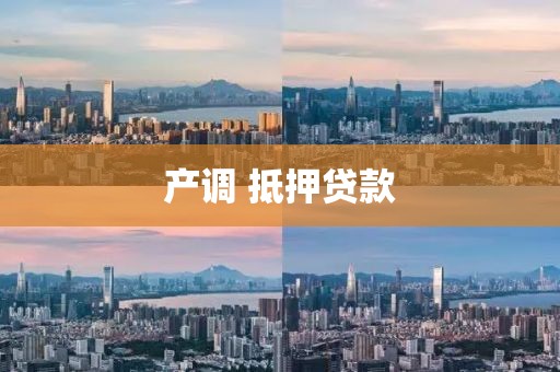 产调 抵押贷款