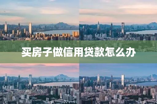买房子做信用贷款怎么办
