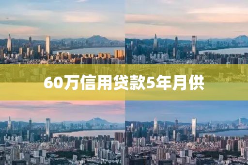 60万信用贷款5年月供