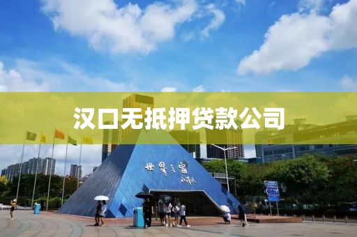 汉口无抵押贷款公司