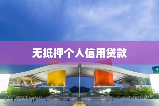 无抵押个人信用贷款
