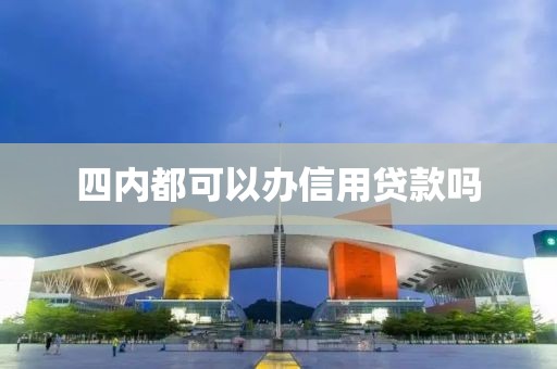 四内都可以办信用贷款吗