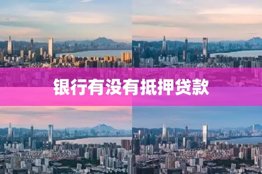 银行有没有抵押贷款