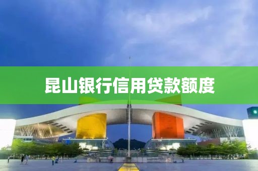 昆山银行信用贷款额度