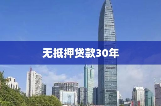 无抵押贷款30年