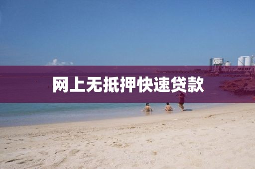 网上无抵押快速贷款
