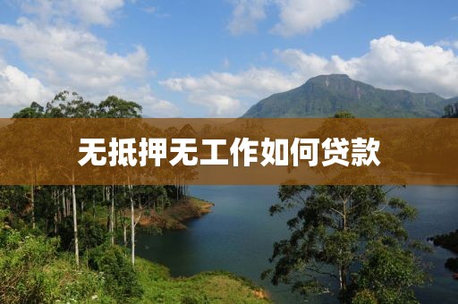 无抵押无工作如何贷款