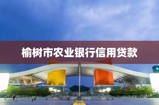 榆树市农业银行信用贷款