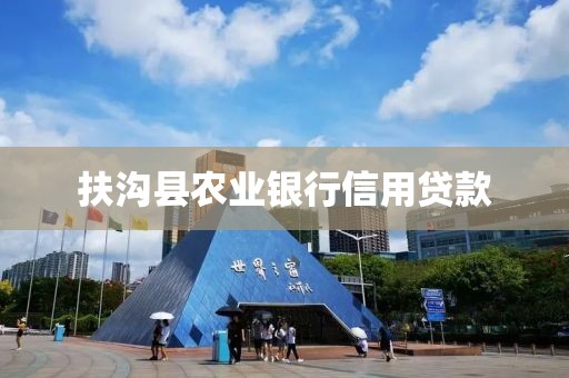 扶沟县农业银行信用贷款