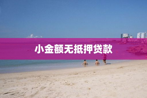 小金额无抵押贷款