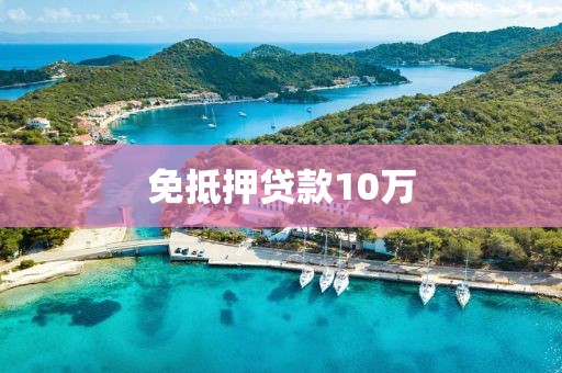 免抵押贷款10万