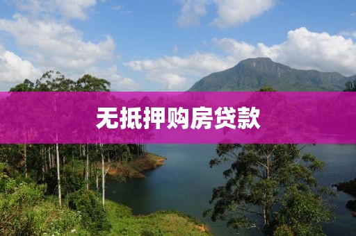 无抵押购房贷款