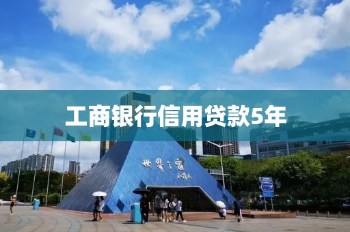 工商银行信用贷款5年