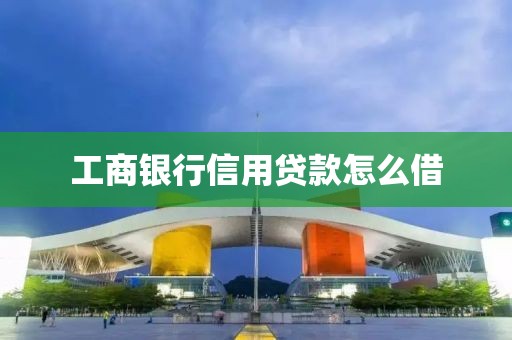 工商银行信用贷款怎么借