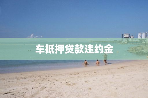 车抵押贷款违约金