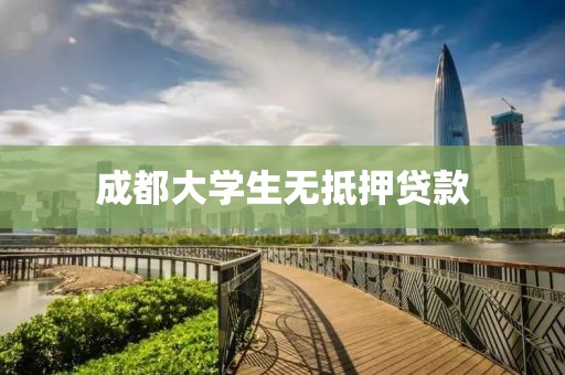 成都大学生无抵押贷款
