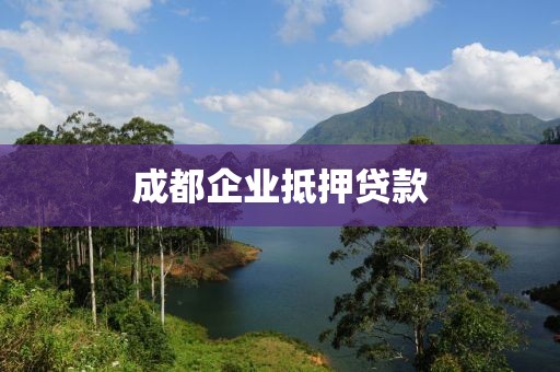 成都企业抵押贷款