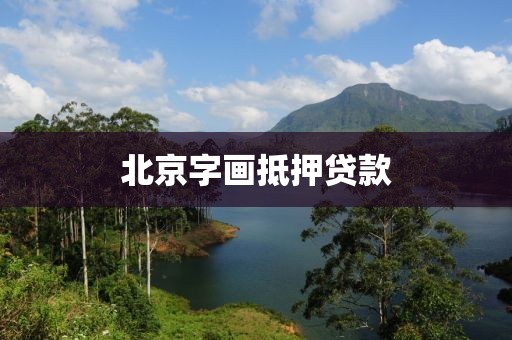 北京字画抵押贷款