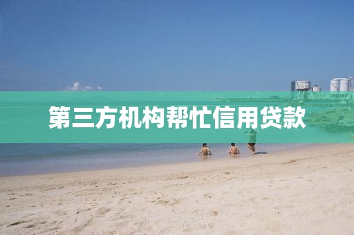 第三方机构帮忙信用贷款