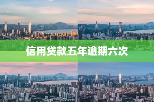 信用贷款五年逾期六次