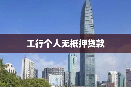 工行个人无抵押贷款