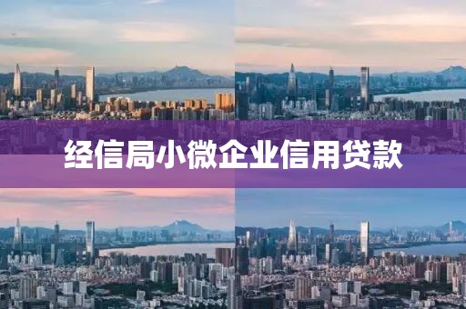 经信局小微企业信用贷款