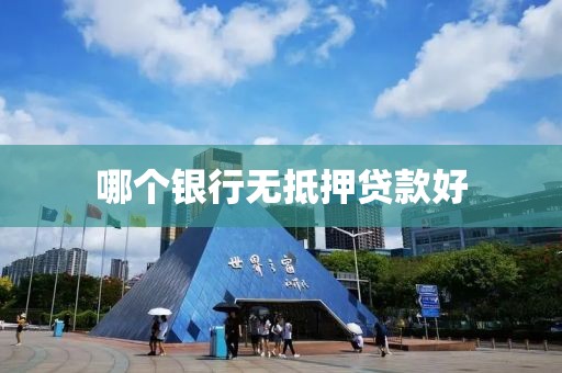哪个银行无抵押贷款好