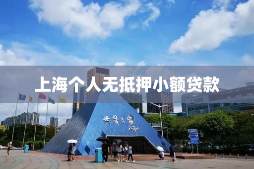 上海个人无抵押小额贷款