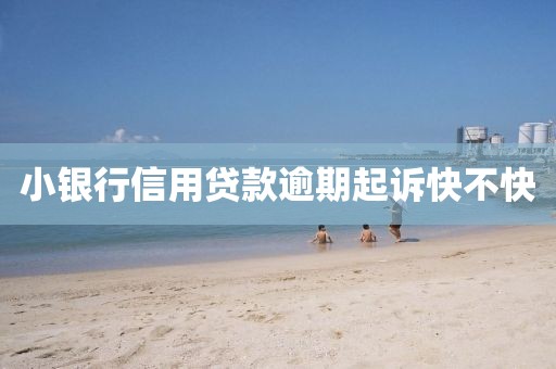 小银行信用贷款逾期起诉快不快