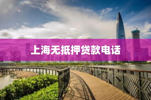 上海无抵押贷款电话