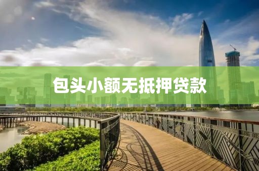 包头小额无抵押贷款