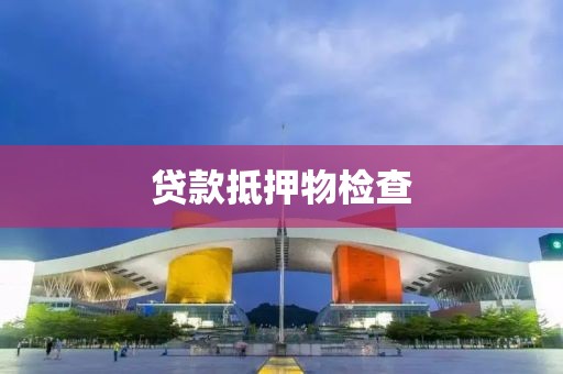 贷款抵押物检查