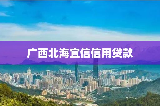 广西北海宜信信用贷款