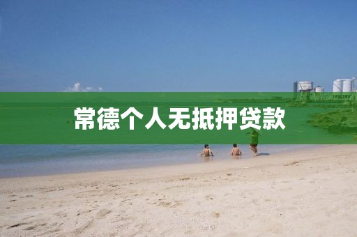 常德个人无抵押贷款