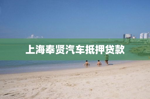 上海奉贤汽车抵押贷款