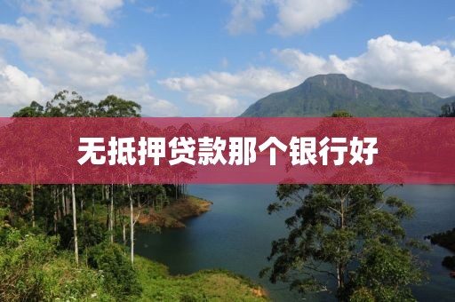 无抵押贷款那个银行好