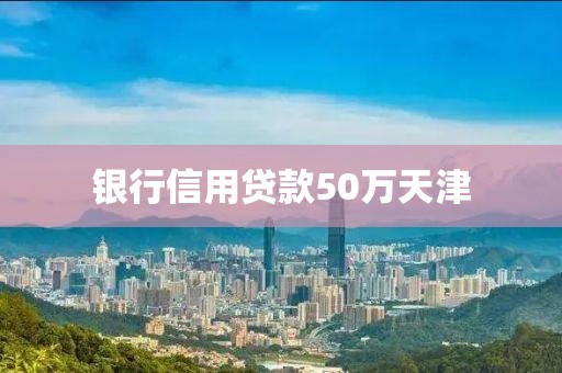 银行信用贷款50万天津