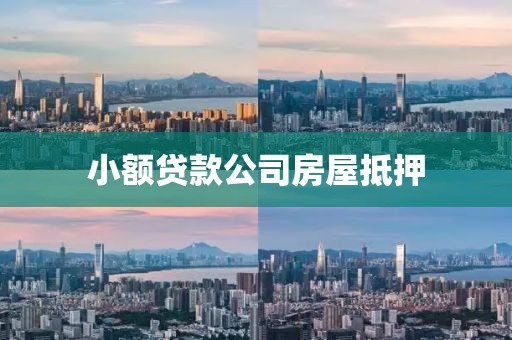 小额贷款公司房屋抵押